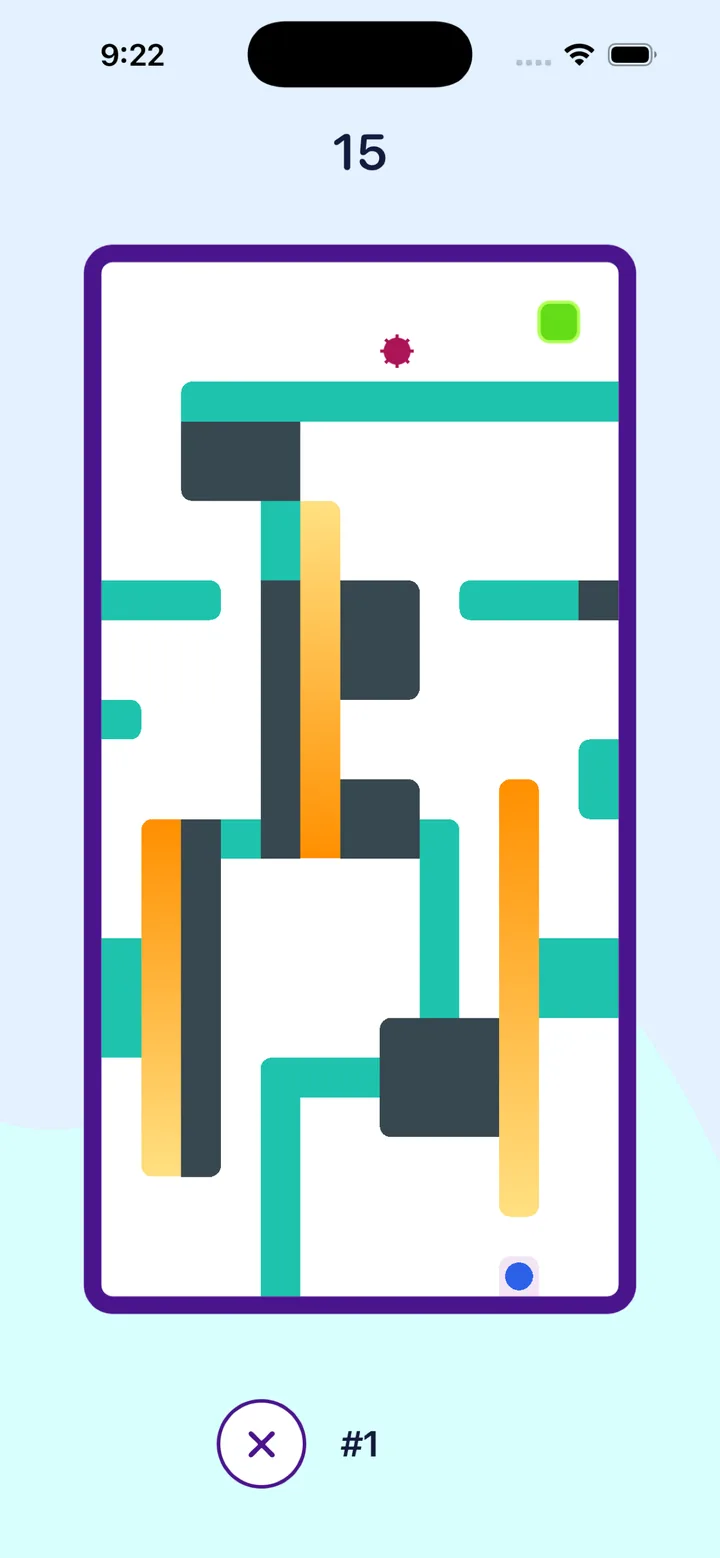 Roliup: 2D: the late-game maze